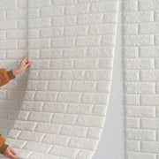 70cmx1m/2m/3m/5m/10m Wallpaper Brick 3D Wall Sticker Foam Self Adhesive DIY Living Room Decor Waterproof Paper