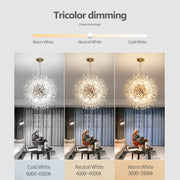 Modern Crystal Lamps LED Chandelier Lighting Pendant Lamp For Living Room Dining Room Home Decoration Art Dandelion