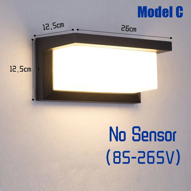 LED Outdoor Lights Motion Sensor Outdoor Wall Light Waterproof IP65 Outdoor Wall Lamp Street lamp Garden Lights Outdoor Lighting