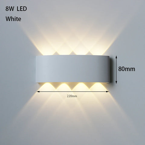 LED Outdoor Waterproof Wall Lamp Lighting Bedroom Living Room Light Aisle Corridor Outdoor Garden Lamp Aluminum LED Wall Sconce