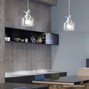 Modern Iron Glass Pendent Lights Bedroom Bedside Home Decor Living Room Kitchen Hanging Lamps Nordic Resin Bird Light Fixtures