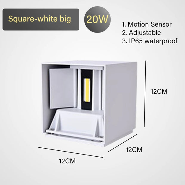 Wall lamp LED motion sensor IP65 waterproof 9W 12W 20W indoor and outdoor sconce bedroom living room courtyard corridor Entrance