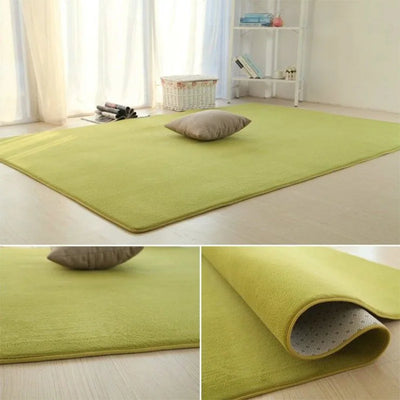 Non Slip Hair Carpets Fur For Living Room Solid Color Thick Velvet Furry Floor Mat Children's Pink Fluffy Rugs Modern Home Decor