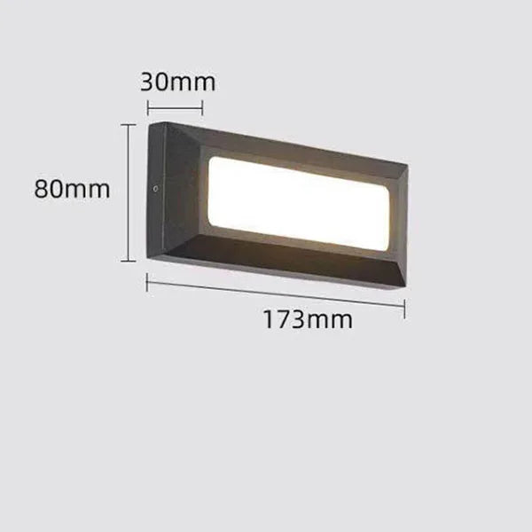 Surface mounted LED stair light step light foot light waterproof wall light indoor and outdoor garden corridor step light IP65