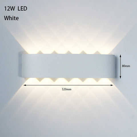 LED Outdoor Waterproof Wall Lamp Lighting Bedroom Living Room Light Aisle Corridor Outdoor Garden Lamp Aluminum LED Wall Sconce