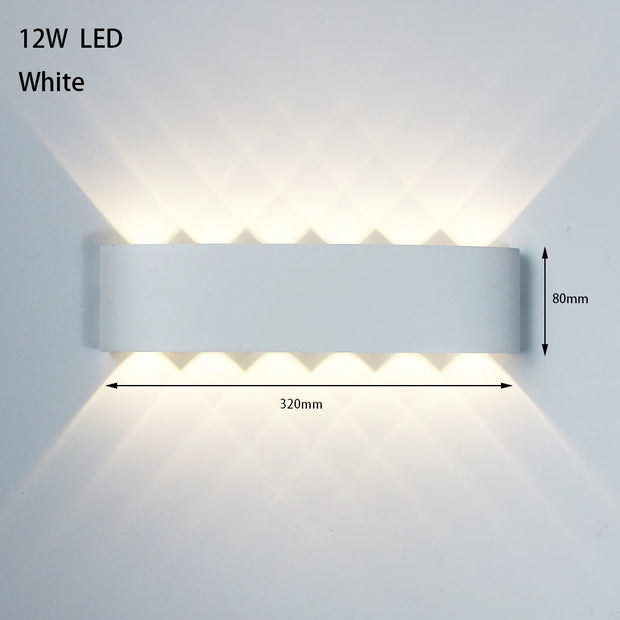 LED Outdoor Waterproof Wall Lamp Lighting Bedroom Living Room Light Aisle Corridor Outdoor Garden Lamp Aluminum LED Wall Sconce