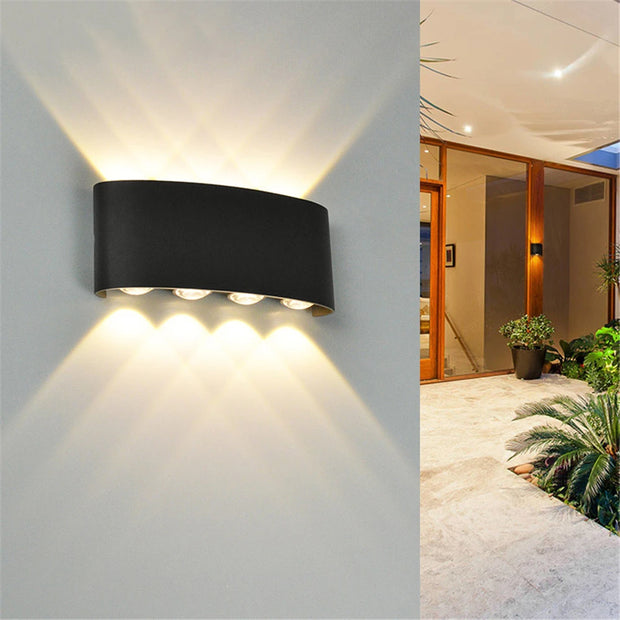 LED Outdoor Waterproof Wall Lamp Lighting Bedroom Living Room Light Aisle Corridor Outdoor Garden Lamp Aluminum LED Wall Sconce