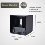 Wall lamp LED motion sensor IP65 waterproof 9W 12W 20W indoor and outdoor sconce bedroom living room courtyard corridor Entrance