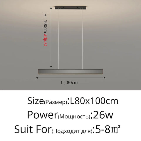 New modern Ceiling chandelier living room concise pendent lamp  dining room square Nordic lamps led Ceiling living room lights