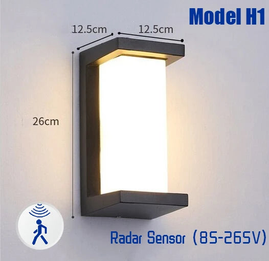 LED Outdoor Lights Motion Sensor Outdoor Wall Light Waterproof IP65 Outdoor Wall Lamp Street lamp Garden Lights Outdoor Lighting