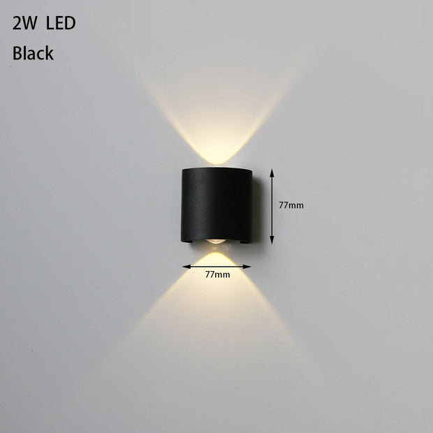 LED Outdoor Waterproof Wall Lamp Lighting Bedroom Living Room Light Aisle Corridor Outdoor Garden Lamp Aluminum LED Wall Sconce