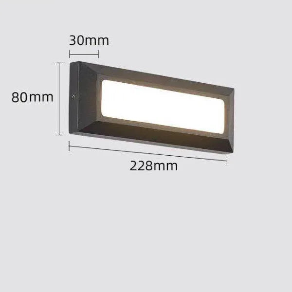 Surface mounted LED stair light step light foot light waterproof wall light indoor and outdoor garden corridor step light IP65
