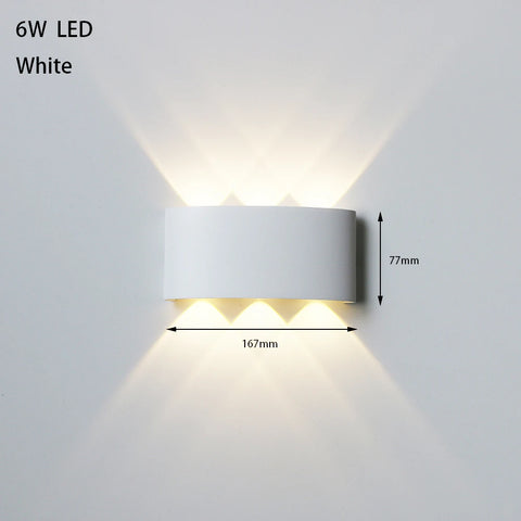 LED Outdoor Waterproof Wall Lamp Lighting Bedroom Living Room Light Aisle Corridor Outdoor Garden Lamp Aluminum LED Wall Sconce