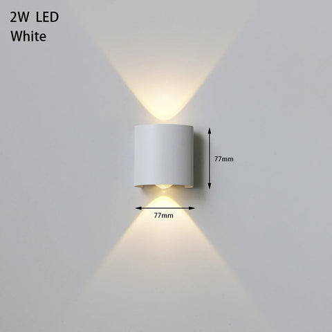 LED Outdoor Waterproof Wall Lamp Lighting Bedroom Living Room Light Aisle Corridor Outdoor Garden Lamp Aluminum LED Wall Sconce