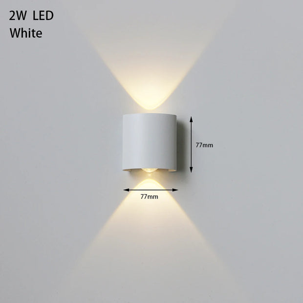 LED Outdoor Waterproof Wall Lamp Lighting Bedroom Living Room Light Aisle Corridor Outdoor Garden Lamp Aluminum LED Wall Sconce