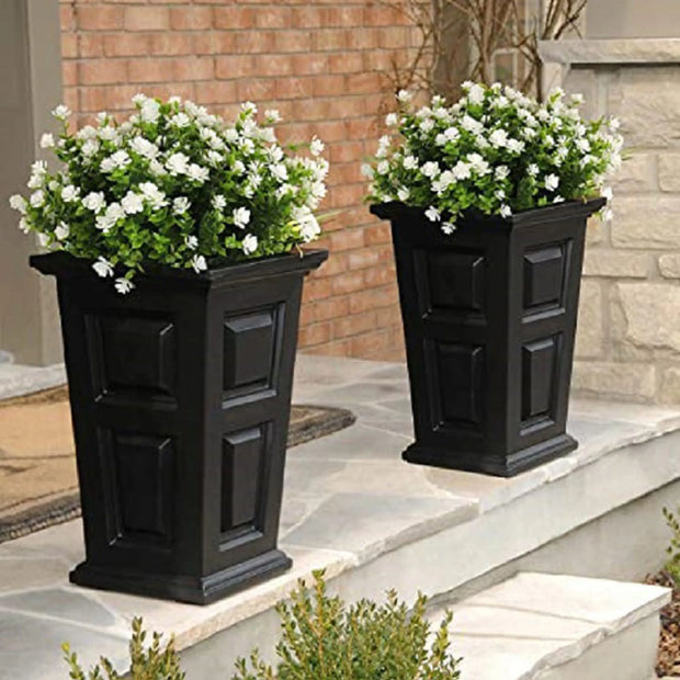 Artificial Outdoor Fake Flowers for Decoration, UV Resistant, No Fade, Faux Plastic Plants, Garden Porch, 6 Bundles