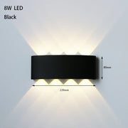 LED Outdoor Waterproof Wall Lamp Lighting Bedroom Living Room Light Aisle Corridor Outdoor Garden Lamp Aluminum LED Wall Sconce