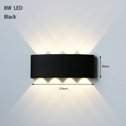 LED Outdoor Waterproof Wall Lamp Lighting Bedroom Living Room Light Aisle Corridor Outdoor Garden Lamp Aluminum LED Wall Sconce
