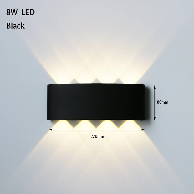 LED Outdoor Waterproof Wall Lamp Lighting Bedroom Living Room Light Aisle Corridor Outdoor Garden Lamp Aluminum LED Wall Sconce