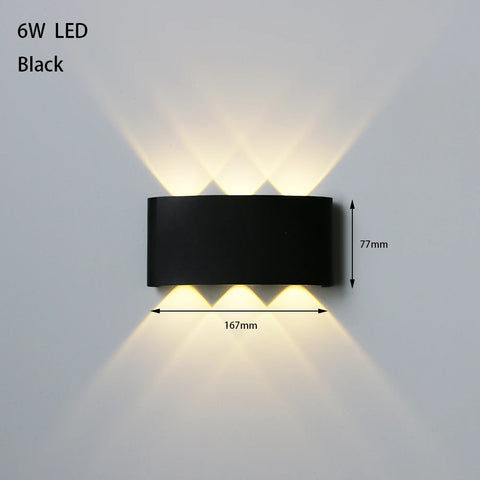 LED Outdoor Waterproof Wall Lamp Lighting Bedroom Living Room Light Aisle Corridor Outdoor Garden Lamp Aluminum LED Wall Sconce