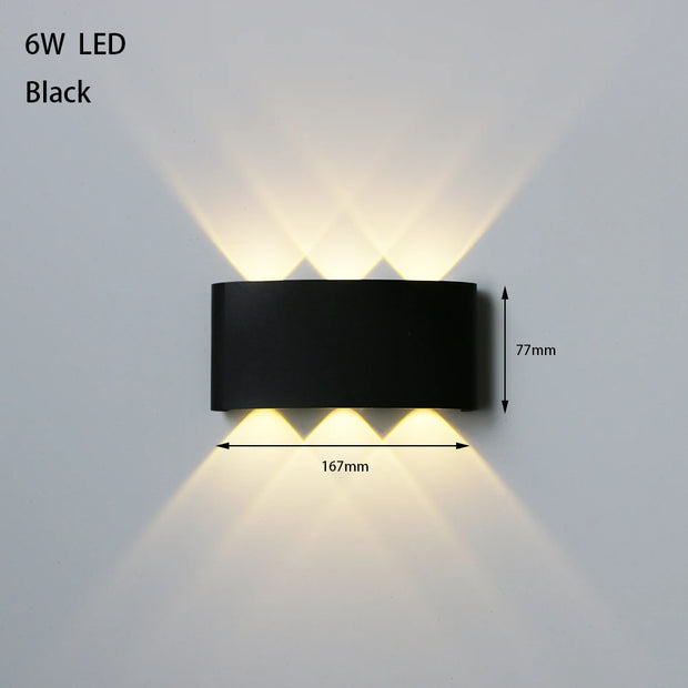 LED Outdoor Waterproof Wall Lamp Lighting Bedroom Living Room Light Aisle Corridor Outdoor Garden Lamp Aluminum LED Wall Sconce