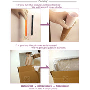 5 Pieces Canvas Wall Arts Wall Arts Poster Painting Nature Starry Sky Landscape Wallpaper Home Decor Picture Print Living Room