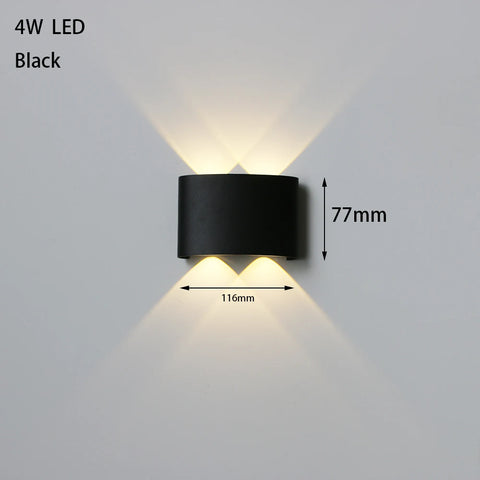 LED Outdoor Waterproof Wall Lamp Lighting Bedroom Living Room Light Aisle Corridor Outdoor Garden Lamp Aluminum LED Wall Sconce