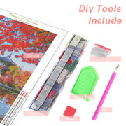 RUOPOTY DIY 5D Diamond Painting Landscape Lakeview Full Square Embroidery Kit Starry Sky Modern Friend Gift Home Decor