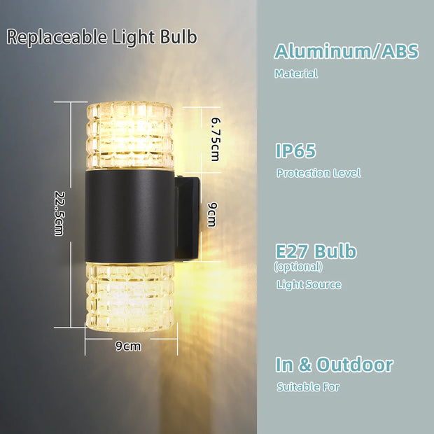 LED Outdoor Waterproof Wall Light Decor Socket External Stairs Fitter Holder E27 Lighting Bedroom Fixture Home Lamp Wall Street
