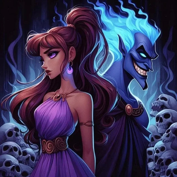 Princess and Villain Disney DIY Diamond Painting Kits Mermaid Evil Queen Cartoon Embroidery Mosaic Cross Stitch Home Decor Gift