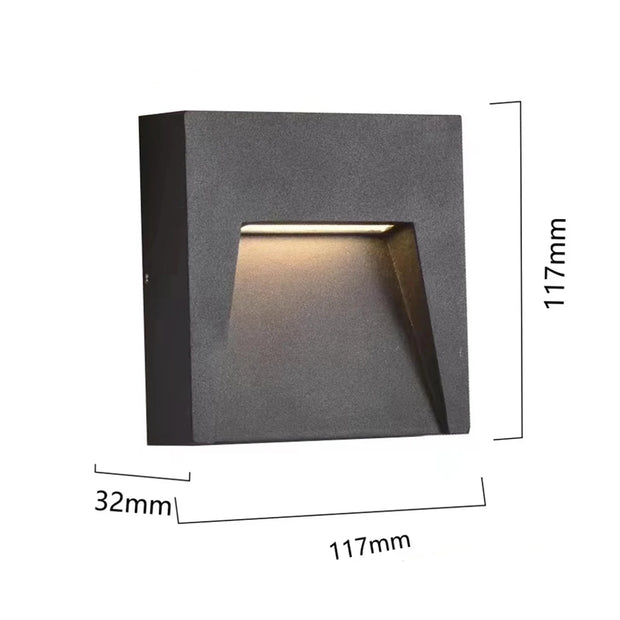 Outdoor LED Surface Mounted Light Waterproof Universal Wall Lamp for Garage Basement Channel Ramp Passage Entrance Step 12V 220V