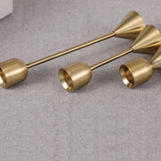 Luxury Golden Color Metal Candle Holders Candlestick Wedding Table Candle Stand New Year Bar Party Candelabra Home Decorations