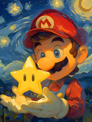 New DIY Mario Bros. Diamond Painting Kit Video Games Poster Diamond Embroidery Color Painting Hand Mosaic Art Home Decor