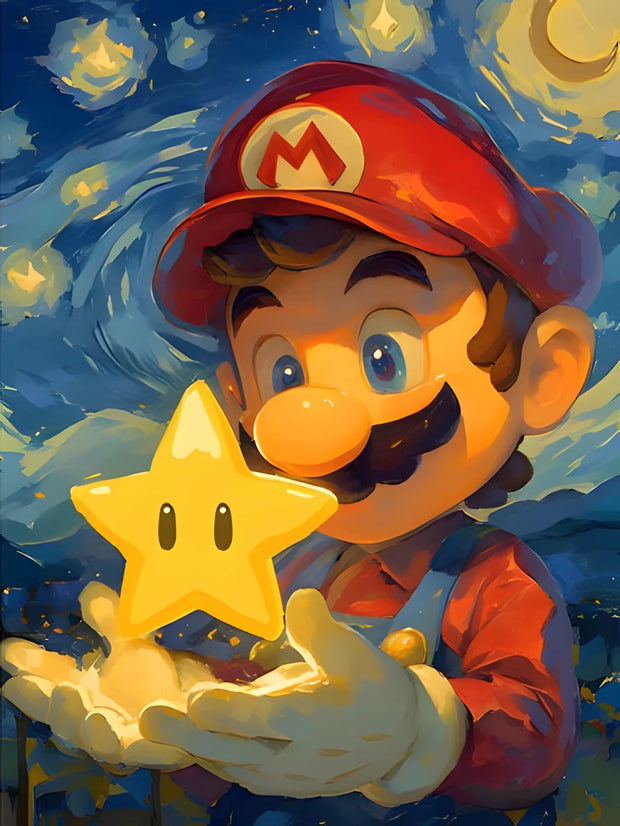 New DIY Mario Bros. Diamond Painting Kit Video Games Poster Diamond Embroidery Color Painting Hand Mosaic Art Home Decor
