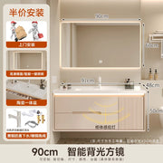 Cream wind bathroom cabinet ceramic integrated basin toilet wash basin washbasin cabinet combination washbasin basin bathroom ca