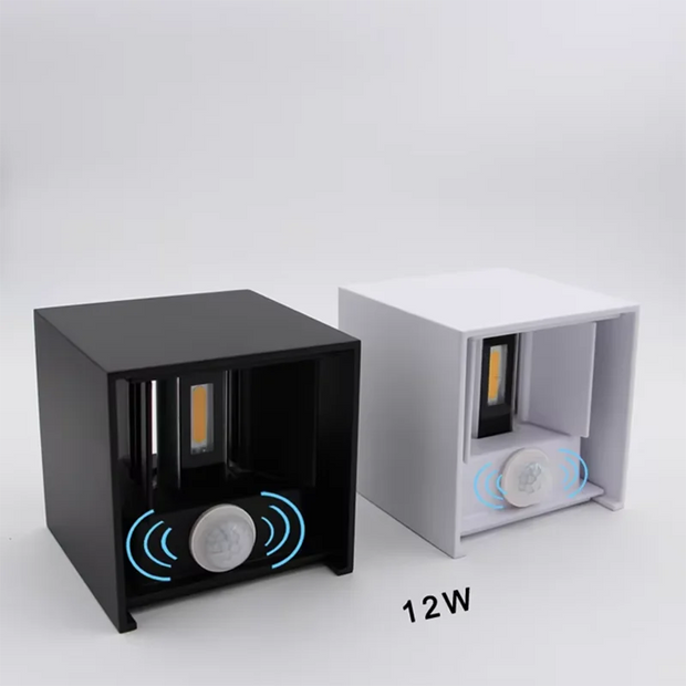 IP65 Sensor LED Wall Lamp 6W/12W Outdoor Motion Sconce Balcony Porch Light Garden Yard Aisle Decor Lighting Indoor Bedside Lamp