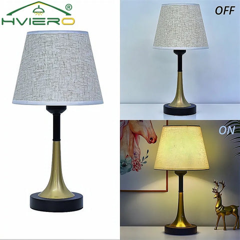 Retro Table Lamp LED Simple Romantic DC 5V Bedroom Bedside Living room Decoration Bulb Warm Remote Control Lighting Night Light