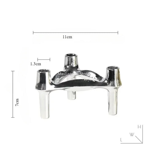 Molecular Structure Metal Candle Holder Nordic Gold Candlestick Centerpiece Living Room Decoration Gift home decore candelabra