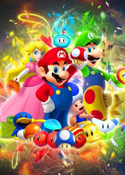 Japanese Anime 5d Diamond Painting Kit M-Marios Bowser Embroidery Jewelry Handmade DIY Mosaic Home Decoration Children's Gift