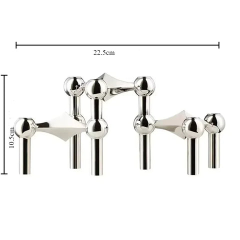 Molecular Structure Metal Candle Holder Nordic Gold Candlestick Centerpiece Living Room Decoration Gift home decore candelabra
