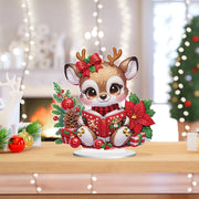 Christmas Diamond Art Painting Kits Tabletop decoration,DIY Reindeer Diamond Art By Arts Crafts acrylic Tabletop for Home Decor