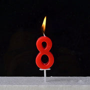 1Pcs Gold Happy Birthday Number Cake Candles 0 1 2 3 4 5 6 7 8 9 Cake Topper Kids Girls Boys Bar Baby Party Supplies Decoration