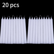 20/10pcs Unscented Mini Taper Candle, For Casting Chimes, Rituals, Spells, Wax Play & More,ChristmasDecor Dinner Candles Wedding