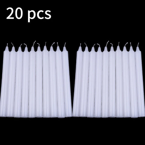 20/10pcs Unscented Mini Taper Candle, For Casting Chimes, Rituals, Spells, Wax Play & More,ChristmasDecor Dinner Candles Wedding