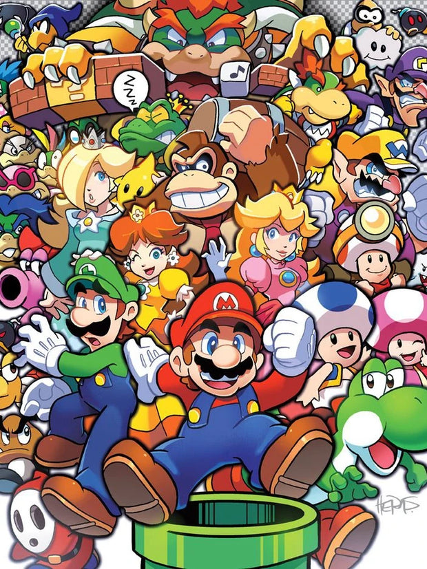 2024 New Japanese Anime Diamond Painting Kit M-Marios Bowser Embroidery Jewelry Handmade Mosaic Home Decoration Children's Gift