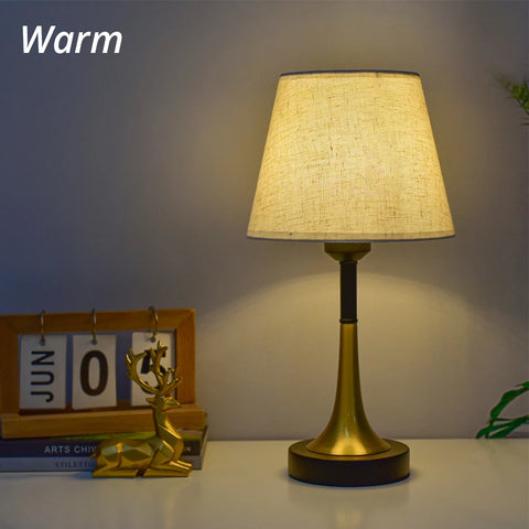 Retro Table Lamp LED Simple Romantic DC 5V Bedroom Bedside Living room Decoration Bulb Warm Remote Control Lighting Night Light