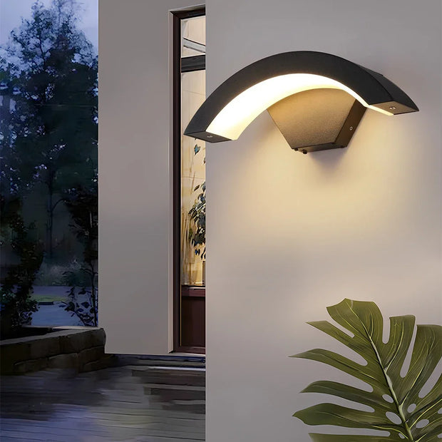 Modern Outdoor Waterproof Wall Lamp Human Body Induction Lamp Porch Garden Lamps Aluminum Home Lighting Decorative Wall Lights
