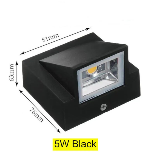 5W 10W Modern simple creative outdoor waterproof wall lamp LED courtyard lamps gate lamp terrace balcony garden wall light
