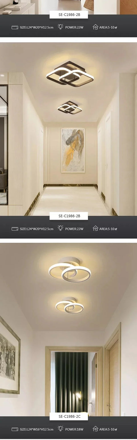 LDE Ceiling Lamp Living Room Bedroom Study Room Corridor Porch Smart Home Decoration Top Lamp Modern Simple Creative Night Light