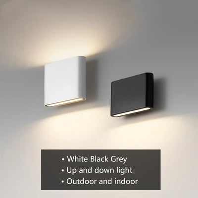 6W 12W 20W LED Outdoor Waterproof Wall Lamp Indoor Bedroom Living Room Balcony Wall Light Home Lighting Aluminum Wall Sconce